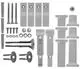 Kermi-Befestigungsset-Raumteiler-Basic-50-sichtbare-Teile-weiss-ZM00280002 gallery number 1